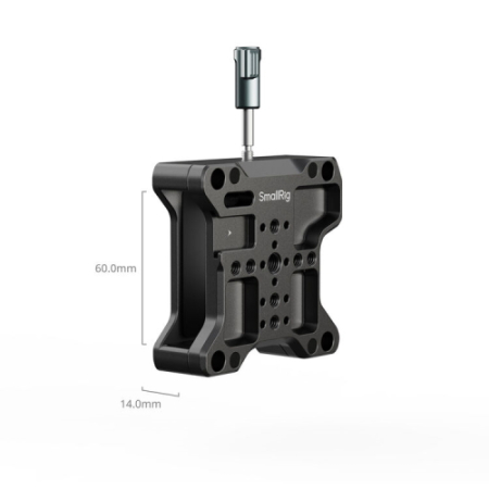 SmallRig 5281 - zestaw z klatką do Blackmagic PYXIS 6K / 12K - wymiary płytki